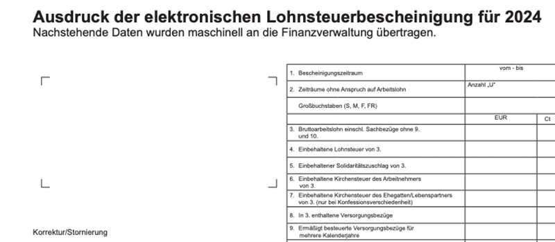 Übermittlung Lohnsteuerbescheinigung 2025